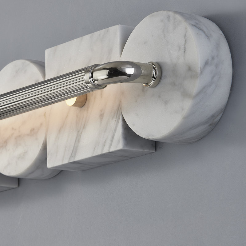 Sena 1 Light Wall Sconce, Burnished Nickel, 23" H x 5" W x 5" D