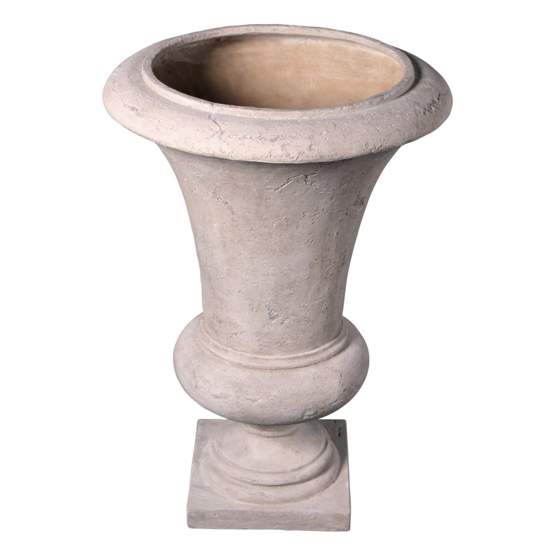 Viennese Architectural Resin Urn Planter, 40.5" H x 28.5" W x 28.5" D