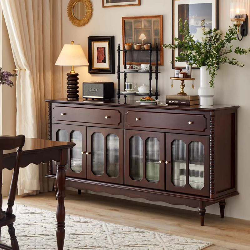 American Vintage Solid Wood Sideboard