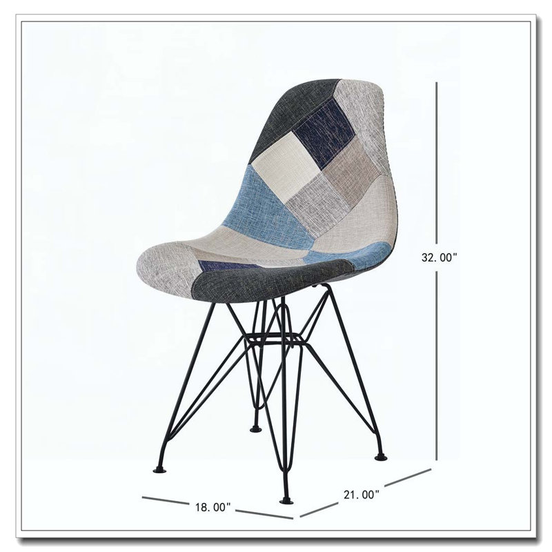 Patchwork Accent Chair Dining Armchair