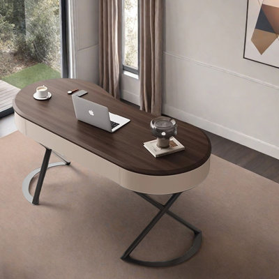 Bureau italien en bois massif italien minimaliste