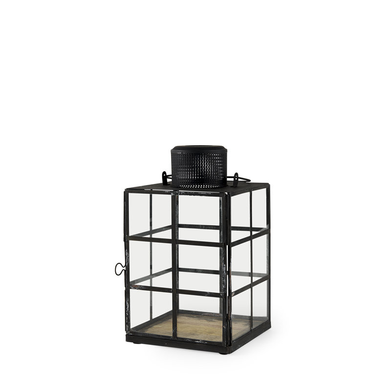 Lanterne murale en verre, H 10,62 po x l 6,1 po x P 6,1 po