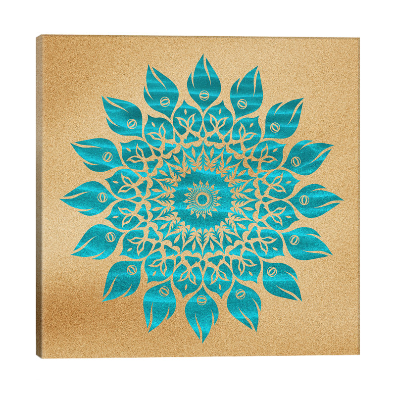 Summer Mandala by Diego Tirigall - No Frame Print on Canvas, 45.72 cm H x 45.72 cm W x 1.91 cm D