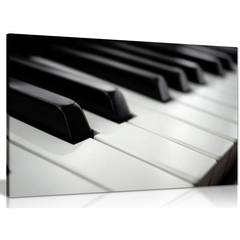 Piano Keys - Wrapped Canvas Print, 61cm H x 91cm W