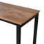 Table de bar moderne en métal avec rangement pour bouteilles et verres à pied Quintavia-888911063