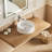 Pensen 16" Matte White Stone Resin Round Vessel Bathroom Sink