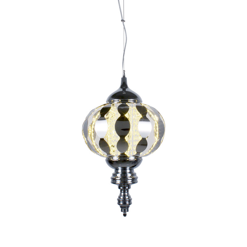 Luminaire suspendu en cristal 1 lumière Transitional