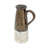 Libra Sienna Brown Ceramic Pitcher Vase-1073182475