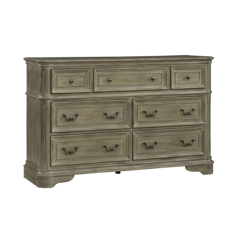 Commode 7 tiroirs l 64 po Colchester, Brun