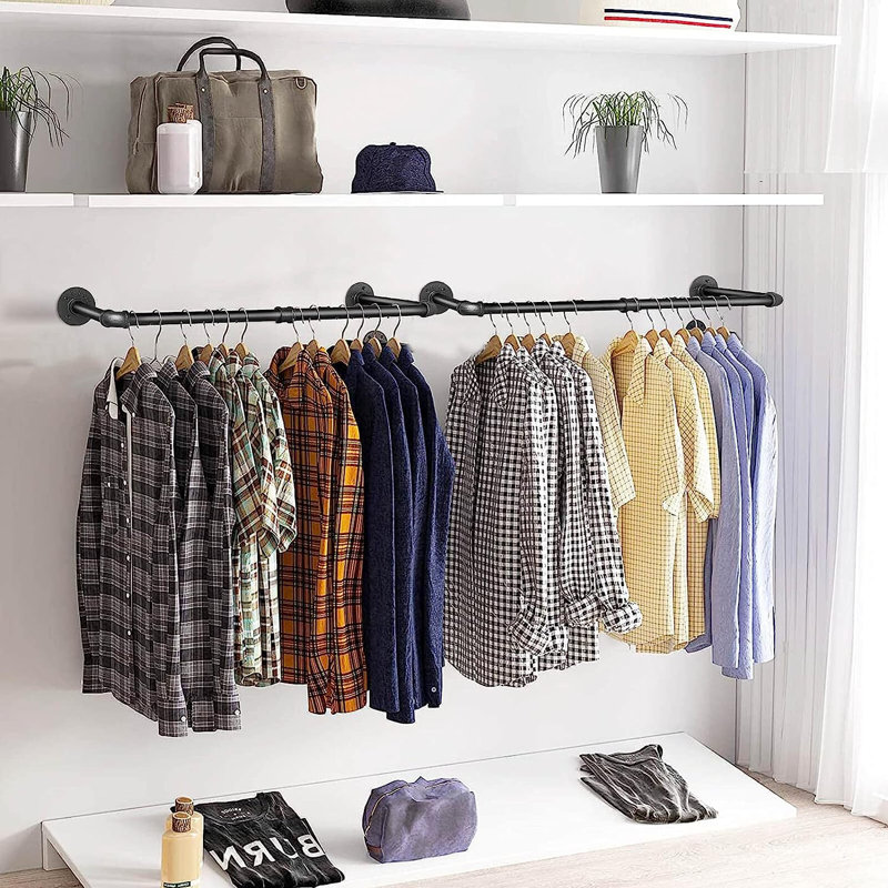 78.5cm Wall Mounted Clothes Rack