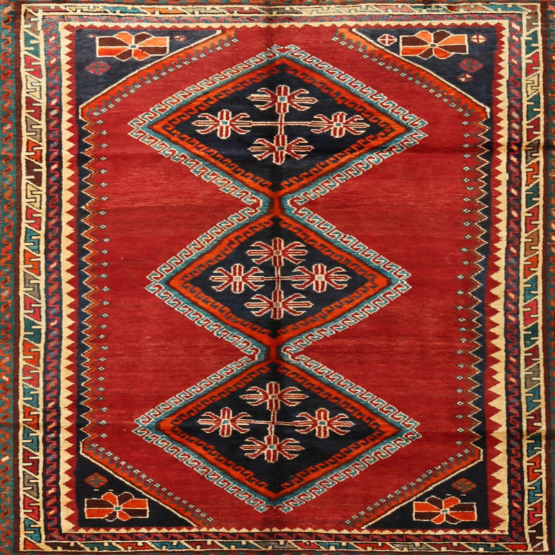 Southwestern Indoor Rug, Square 6'