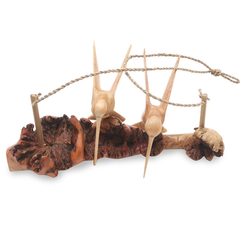 Sculpture de couple volant