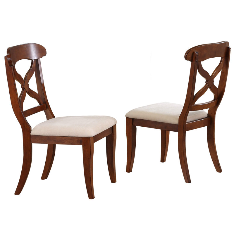 Chaise d'appoint en bois massif Azura, Châtaignier