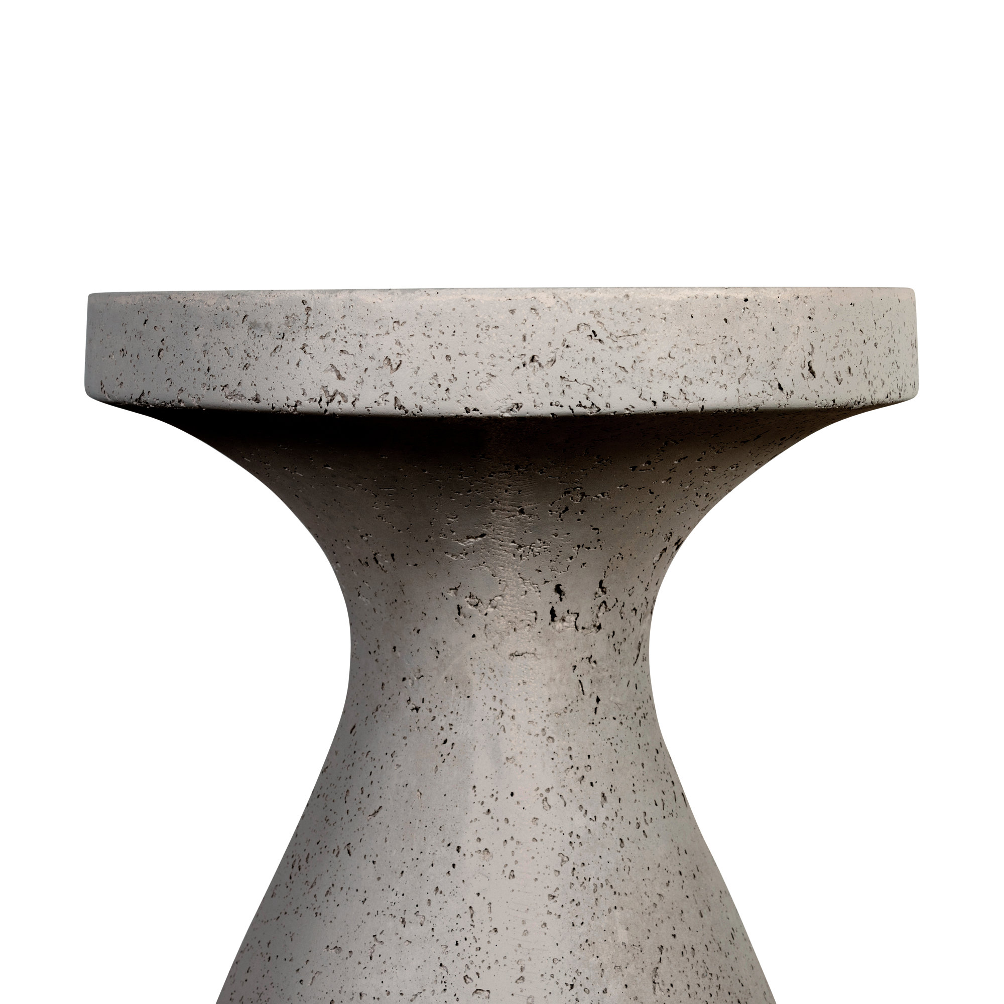 Dodger 15.75'' Concrete Outdoor Side Table, Textured Gray