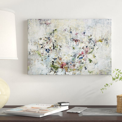 « floral couronne », peinture sur toile