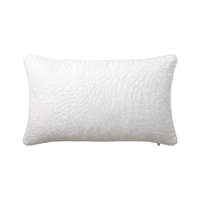 Souvenir Lumbar Pillow Cover & Insert, Blanc