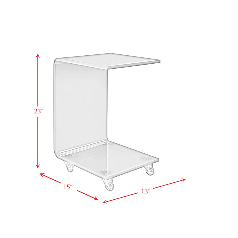 Forada End Table, Pink