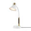 Lampe de bureau à DEL intégrée de 15 po, applique en laiton mat, col de cygne réglable en silicone, à intensité variable, 3 températures de changement de couleur, 7,5 watts, 90 IRC, 400 lumens-107119659-107119661