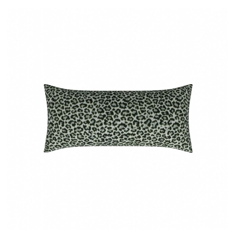 Batu Rectangular Cotton Pillow Cover & Insert, Pewter, 12" x 26"