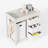 34" Wide 3-Drawer Changing Table with Laundry Hamper Pad-798567095