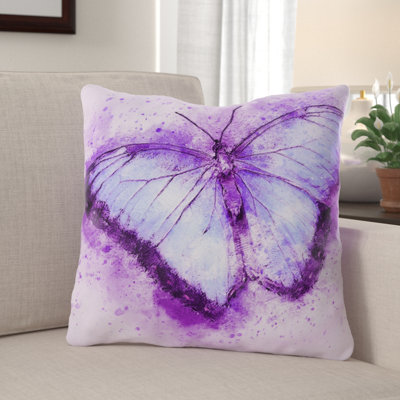 Butterfly Reversible Throw Pillow