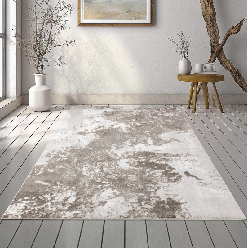 Mccaughey Serenity Stone/Beige Rug, Rectangle 120 x 170cm