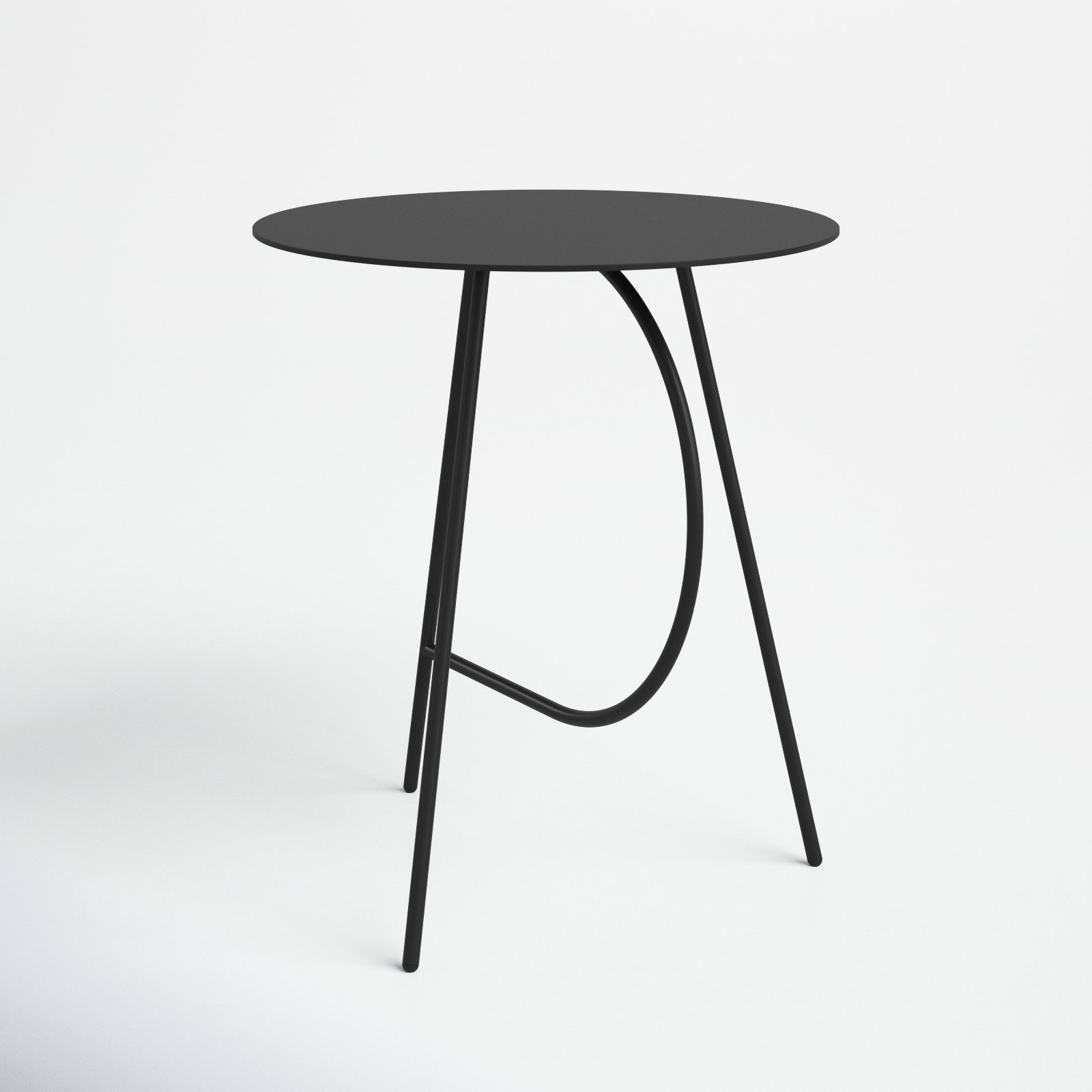Abberton 18'' Outdoor Coffee Table, Black