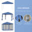 Tente à auvent avec filet Outsunny 10 pi x 10 pi Outsunny