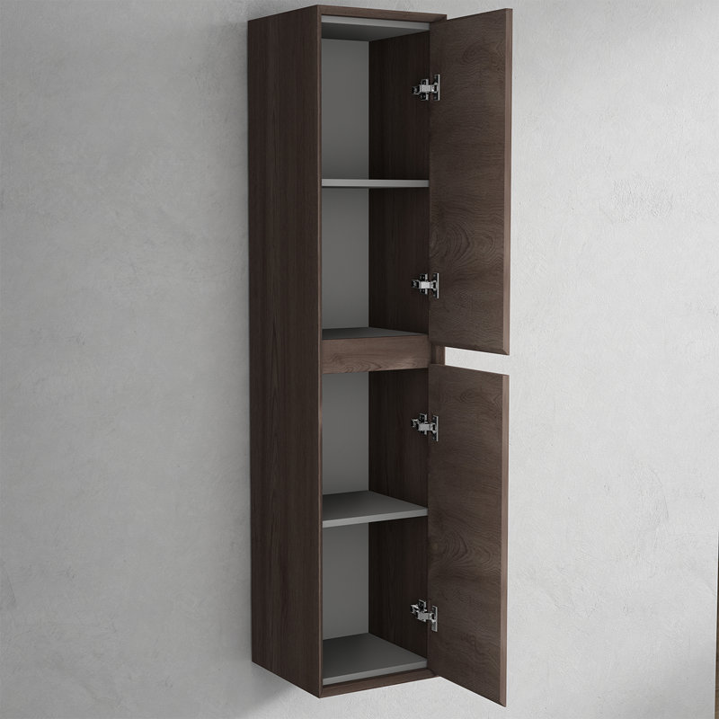 Banfield Linen Cabinet, Red Oak