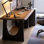 Black Rectangular Solid Wood desk