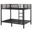 Lit superposé en métal durable pour adultes et adolescents, peu encombrant et peu bruyant, sans sommier tapissier-676886630