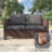 Outdoor Loveseat Sofa with PE Rattan Wicker & Sturdy Frame for Patio-1669465209-1669465210