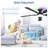 Cissline 52" Smart RGB Black Flush Mount Ceiling Fan with Light,Sleek and Futuristic, Remote & App Control, Modern Minimalist Design