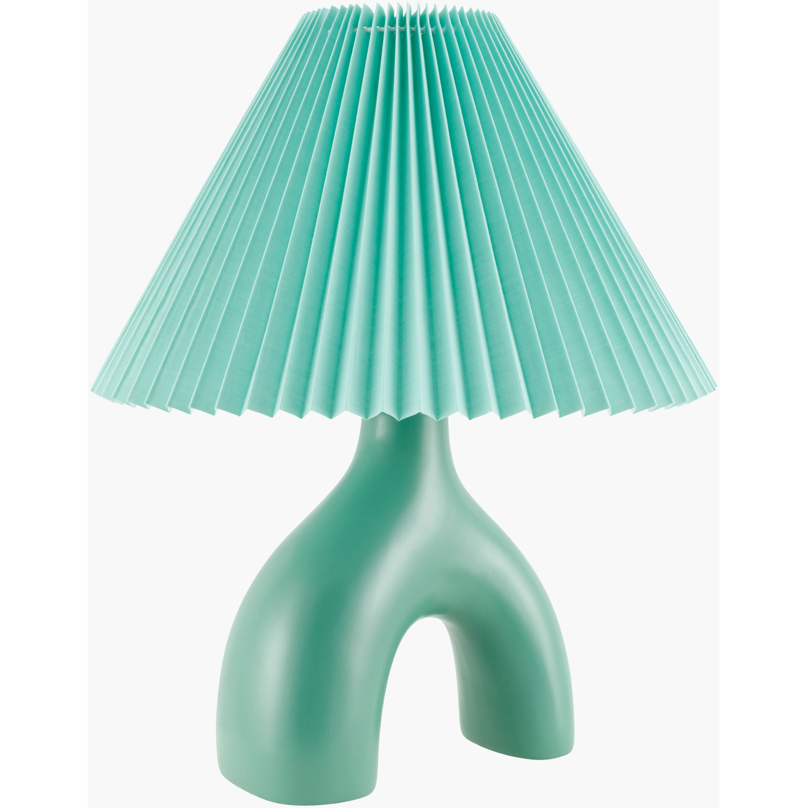 Celes Ceramic Table Lamp, Green, Green