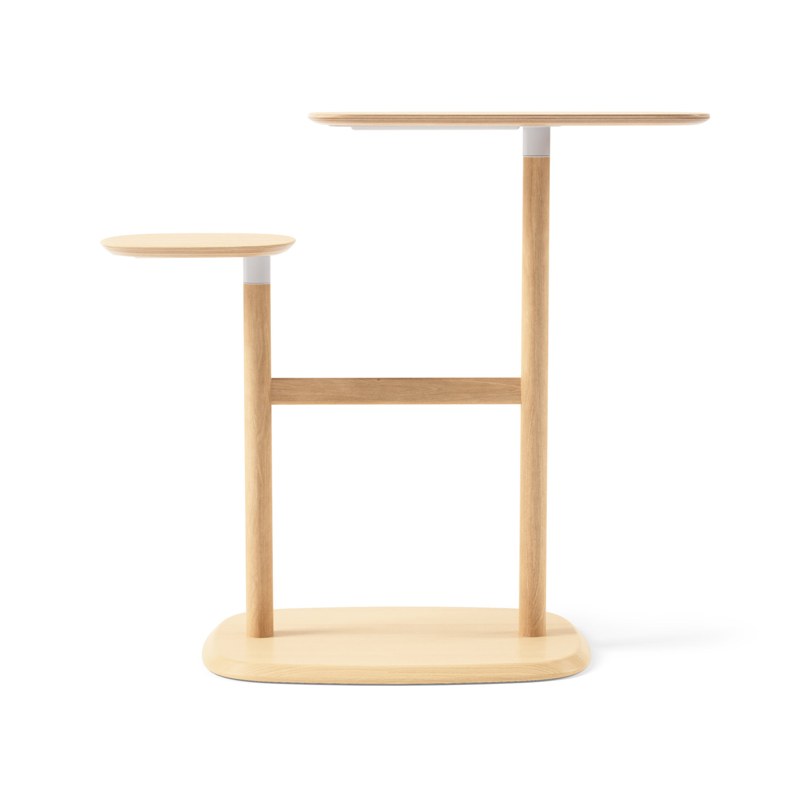 Swivo Solid Wood End Table, Natural