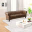 Canapé 3 places capitonné en PU