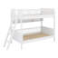 Lit superposé en bois avec tablettes de rangement-1017703515