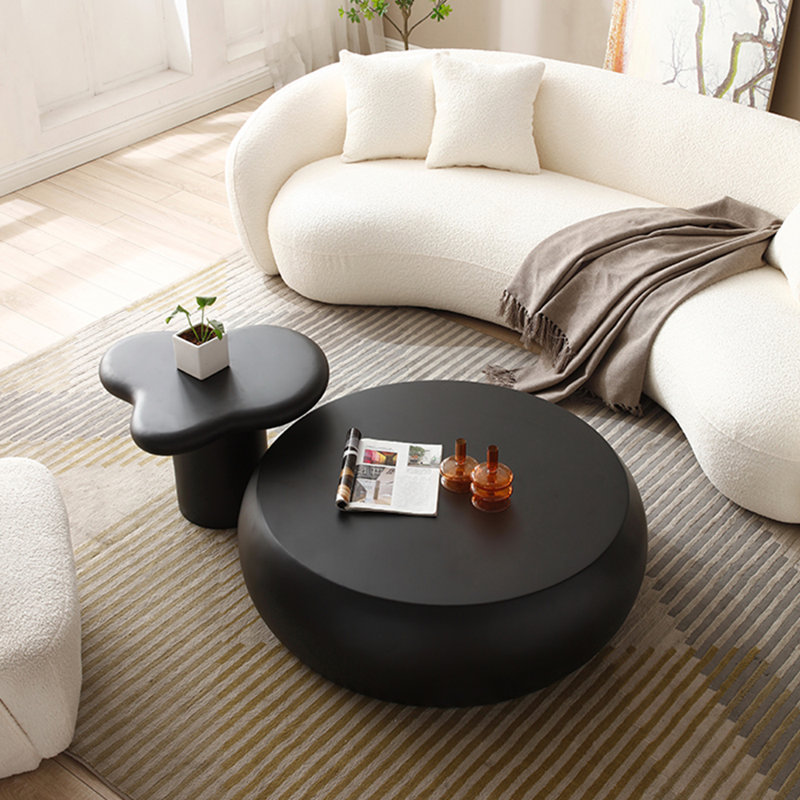 Wabi-sabi simple round coffee table