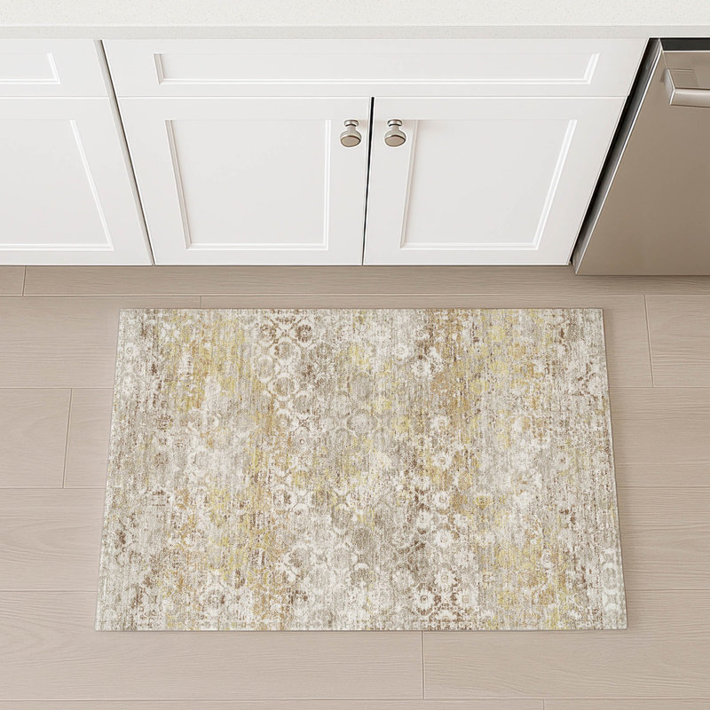 Machine Washable Indoor/Outdoor Chantille ACN2786 Modern Rug, 1'8" x 2'6", Ivory