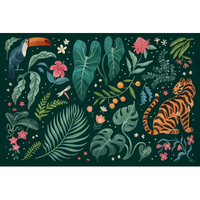 «Jungle Love I» par Janelle Penner, impression sur toile tendue