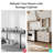 43" Sideboard Buffet Cabinet with Drawers, Shelves & Doors-119249844