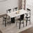 French retro simple rectangular dining table set-102710101