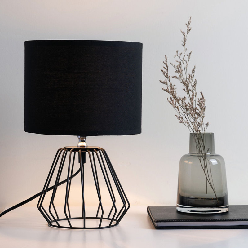 Roi 30cm Black Standard Table Lamp