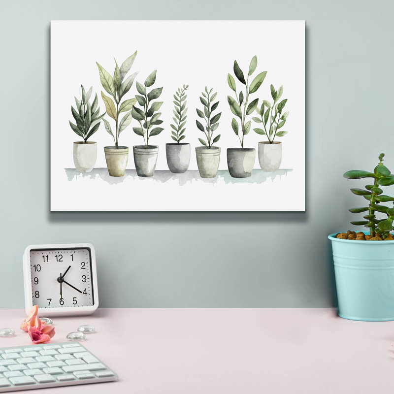 Art mural épique «Blossoms In Pots» par Svetlana Aleynikova, H 12 po x l 16 po