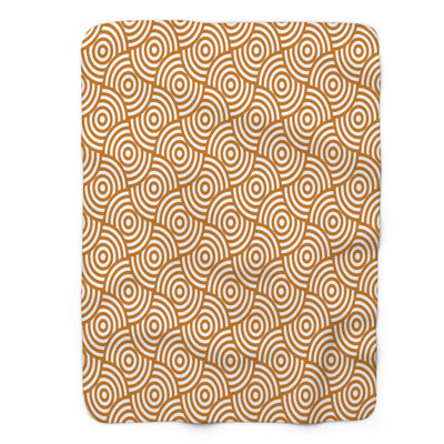 Pois bruns - couverture Sherpa de qualité supérieure 1 pièce