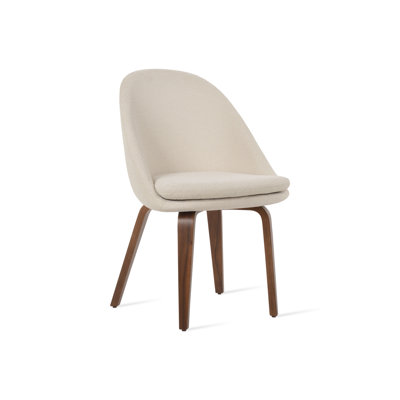 Chaise d'appoint rembourrée ivoire