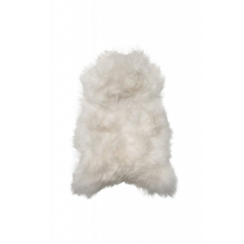 Luxurious Hand-Knotted Blue Sheepskin Fur 36"x24" Area Rug