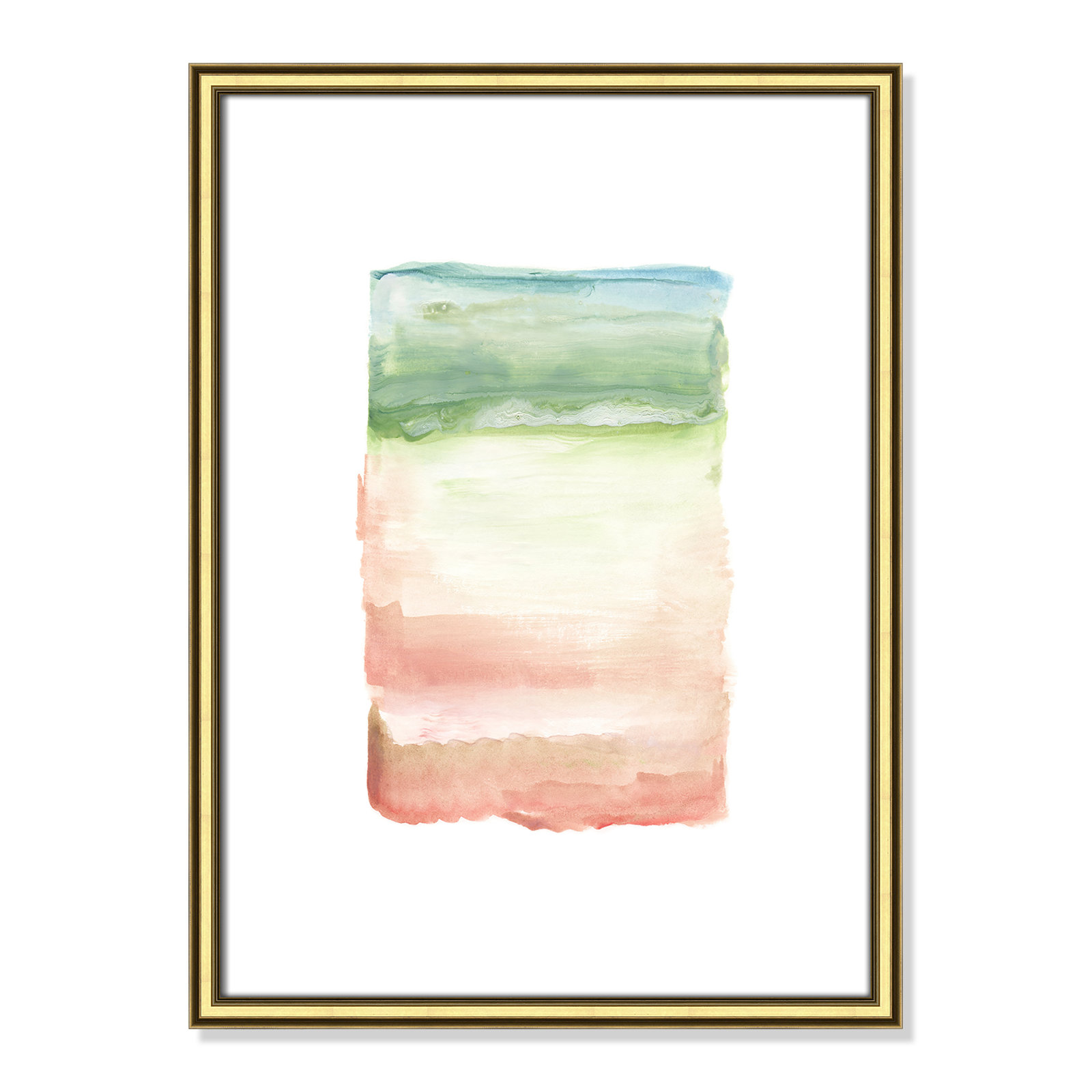 Nabi "Skye I" Print, 24.25" H x 18.25" W x 0.88" D, Gold Framed Paper