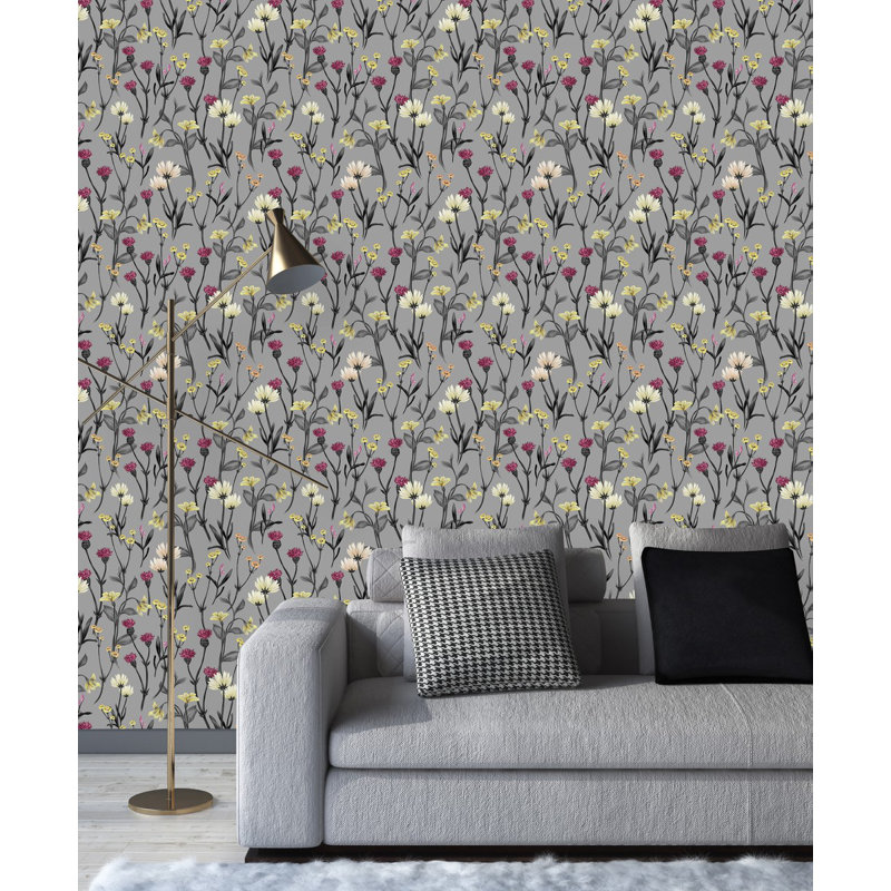 Floral Tile, 2.08' W x 10.42' L
