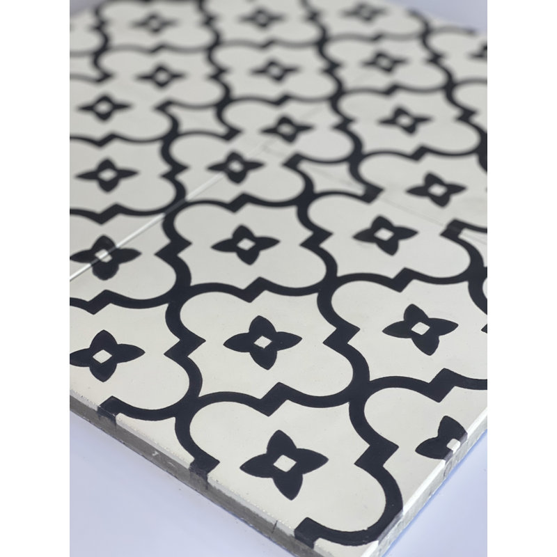 Carreau de mur et de sol à motif ciment 8 po x 8 po Guelz